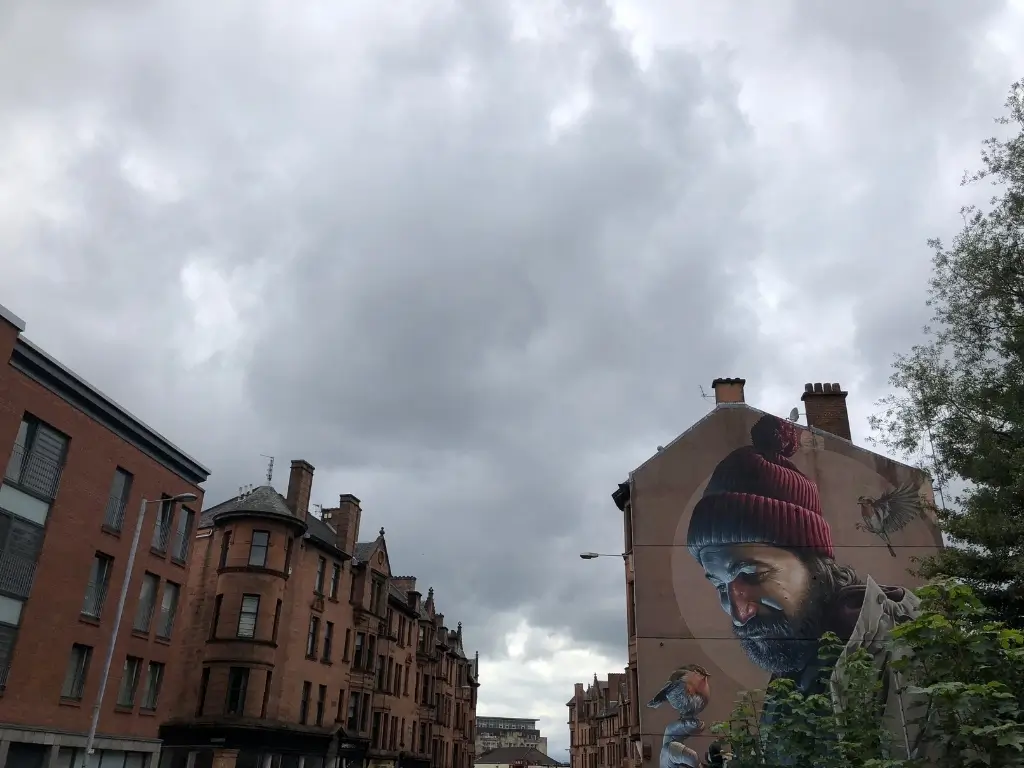 Mural de San Mungo y el Pájaro